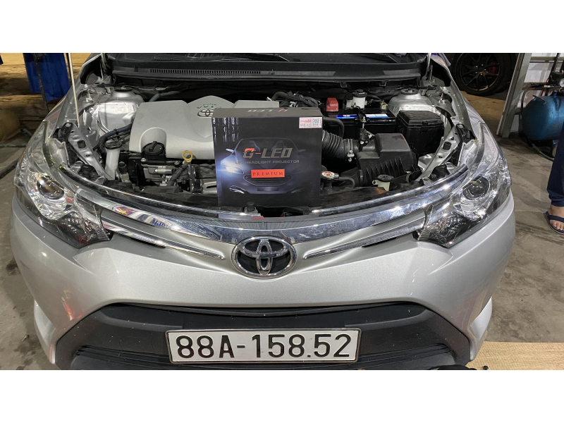 Độ đèn nâng cấp ánh sáng Bi GLed Premium cho TOYOTA VIOS